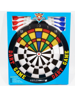 Tarcza dart plastikowa 40 cm + 6 rzutek bt26903/ebo01316 2