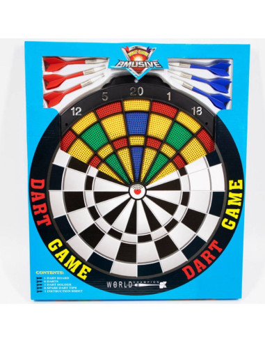 Tarcza dart plastikowa 40 cm + 6 rzutek bt26903/ebo01316
