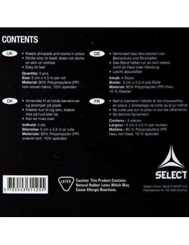 Taśma do getr select 4/pack 5 cm x 4,5 m