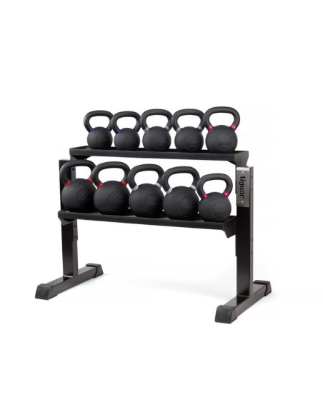 Stojak tiguar na kettlebell