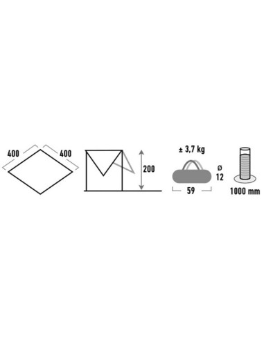 Płachta biwakowa high peak tarp 2 10034