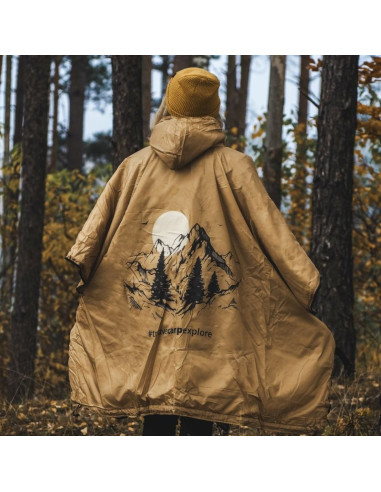 Ponczo offlander cienkie z ogrzewaczem