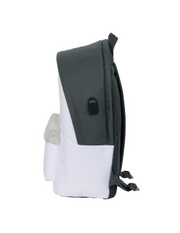 Plecak sportowy real madryt z usb i z miejscem na laptopa double backpack 2