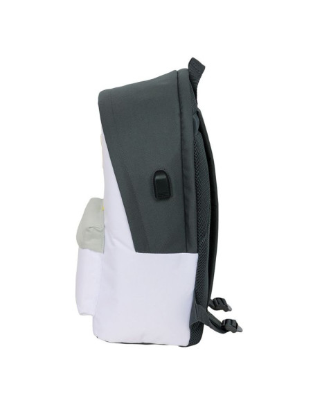 Plecak sportowy real madryt z usb i z miejscem na laptopa double backpack