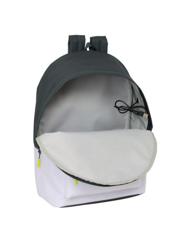 Plecak sportowy real madryt z usb i z miejscem na laptopa double backpack