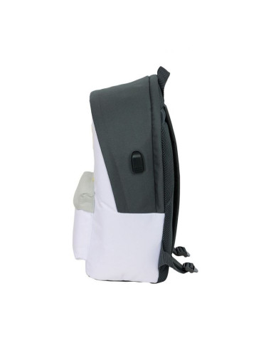 Plecak sportowy real madryt z usb i z miejscem na laptopa double backpack