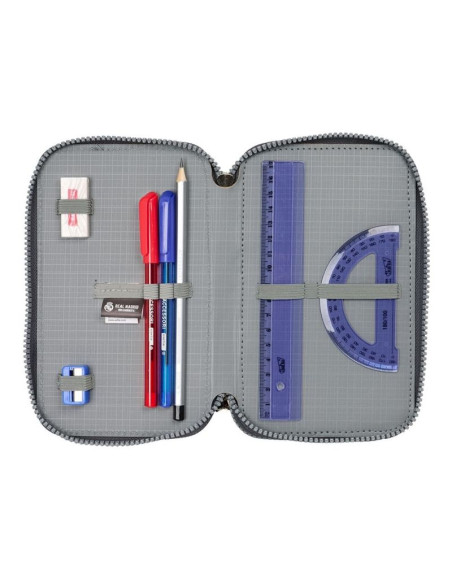 Piórnik z wyposażeniem real madryt triple filled pencil case 37 pcs