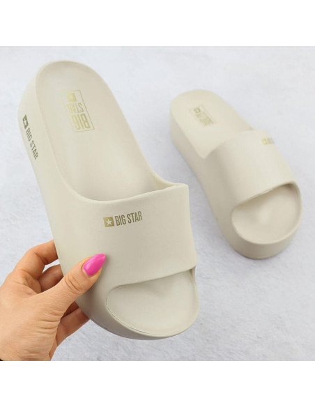 Klapki na platformie big star w ss2747