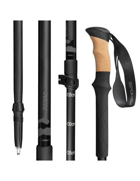 Kije trekkingowe spokey zodiac 105-135 cm trzysegmentowe spk