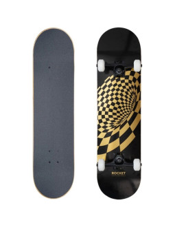 Deskorolka rocket vortex foil gold