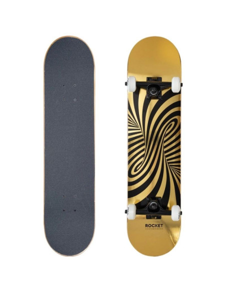 Deskorolka rocket twisted foli gold