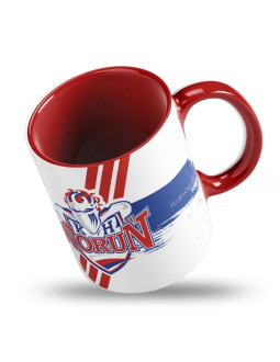 Kubek kibica z podkładką kht toruń srebkht