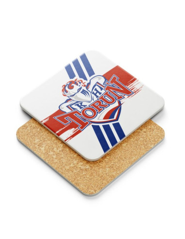 Kubek kibica z podkładką kht toruń srebkht