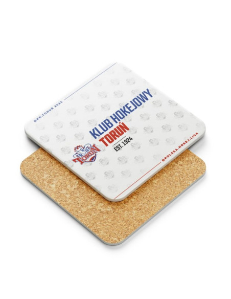 Kubek kibica z podkładką kht toruń srebkht