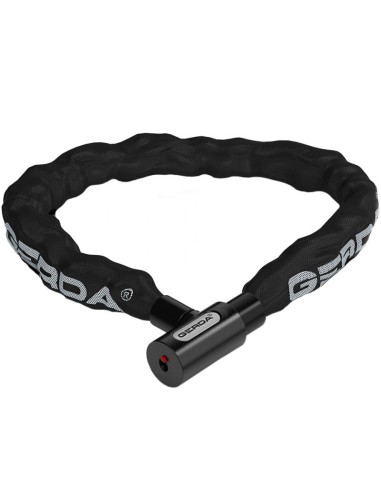 Zapięcie rowerowe gerda łańcuch, korpus okrągły, osłona klucza contra