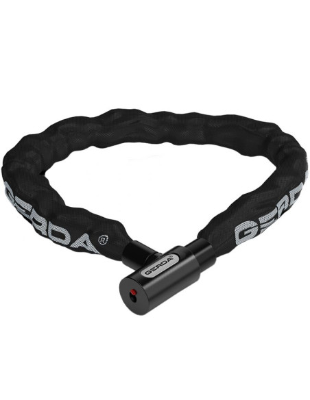 Zapięcie rowerowe gerda łańcuch, korpus okrągły, osłona klucza contra