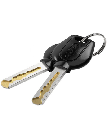 Zapięcie rowerowe gerda łańcuch, korpus okrągły, osłona klucza contra