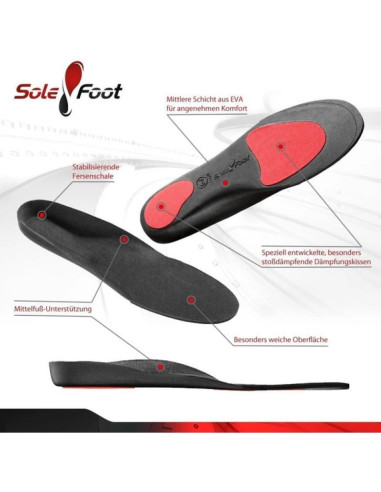Wkładki do butów solefoot unisex deluxe edition
