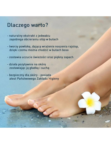 Preparat coccine jedwab do stóp silky fresh