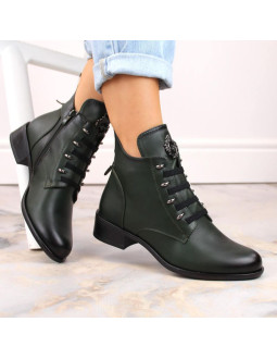 Botki na płaskim obcasie ocieplane jezzi w jez412 2