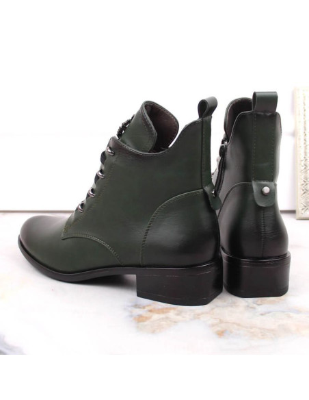 Botki na płaskim obcasie ocieplane jezzi w jez412