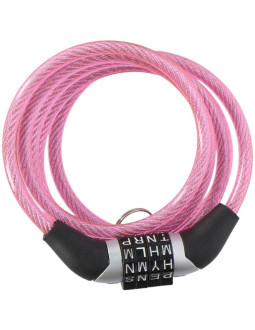 Zapięcie rowerowe dunlop spiralne,szyfr 0,6x120 cm 2