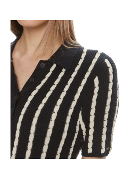 Sukienka tommy hilfiger cable f&f polo ss w