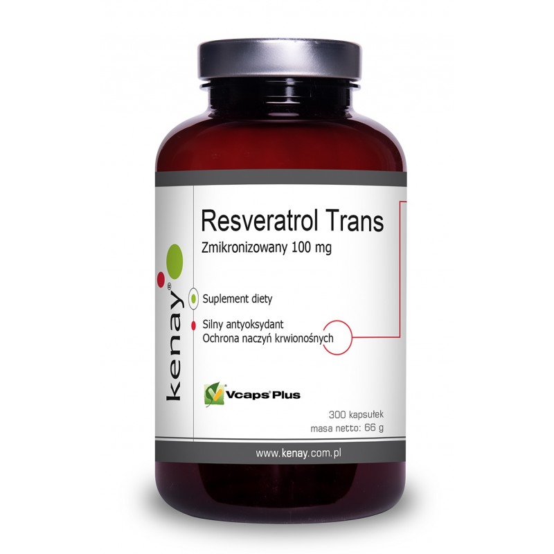 Zmikronizowany Resveratrol 100 mg (300 kaps.)