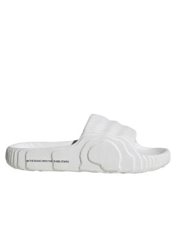 Klapki damskie/męskie adidas adilette 22  crystal white z wygodną profilowaną podeszwą białe (hq4672) 2