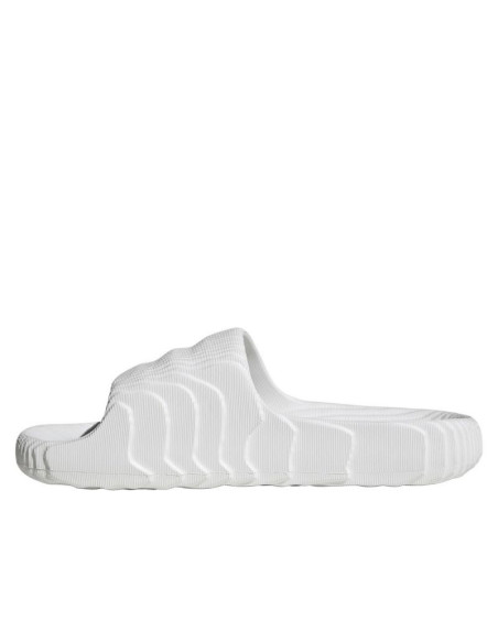 Klapki damskie/męskie adidas adilette 22  crystal white z wygodną profilowaną podeszwą białe (hq4672)