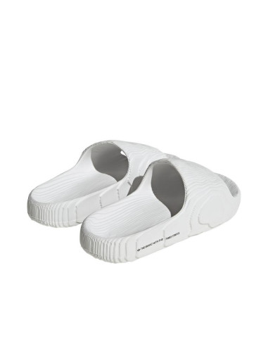 Klapki damskie/męskie adidas adilette 22  crystal white z wygodną profilowaną podeszwą białe (hq4672)