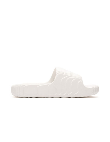 Klapki damskie/męskie adidas adilette 22  crystal white z wygodną profilowaną podeszwą białe (hq4672)