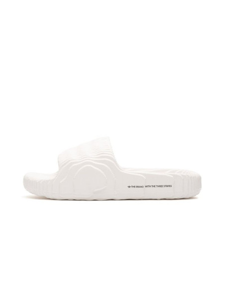 Klapki damskie/męskie adidas adilette 22  crystal white z wygodną profilowaną podeszwą białe (hq4672)
