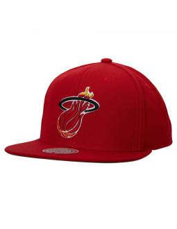 Czapka mitchell & ness nba miami heat team ground 2.0 snapback hwc heat hhss3258