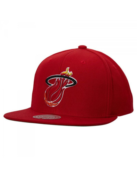 Czapka mitchell & ness nba miami heat team ground 2.0 snapback hwc heat hhss3258