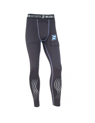 Spodnie ribano z rzepami bluesports jr