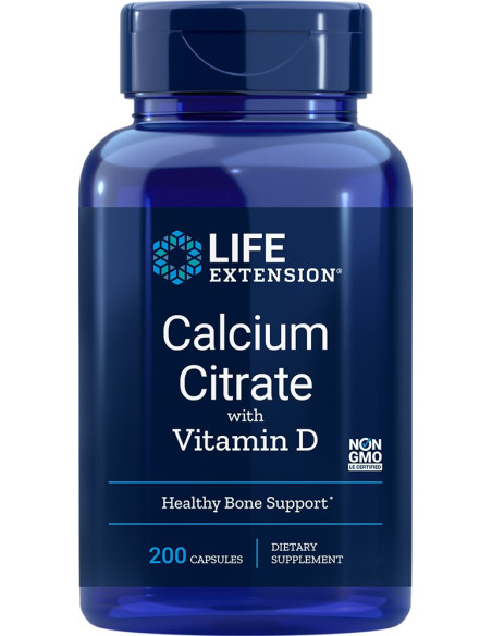 Life Extension Calcium Citrate With Vitamin D (200 Kaps.)