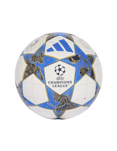 Piłka nożna adidas ucl mini 25/26 league stage biało-niebiesko-złota jp1544