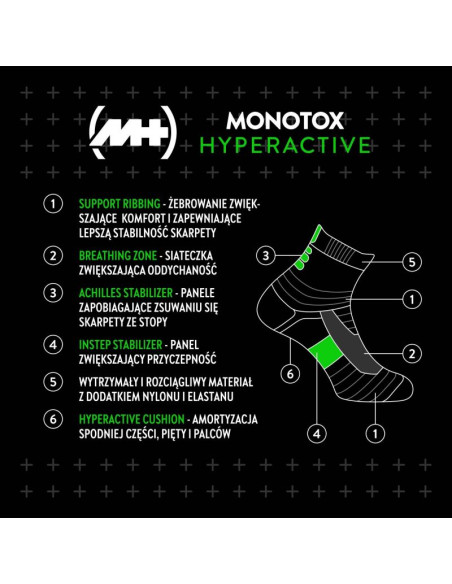 Skarpety monotox hyperactive socks 2-pack