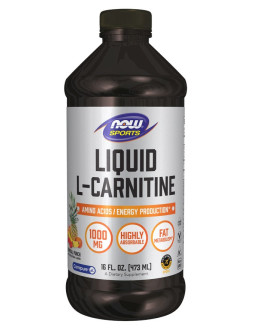 Now Foods L-Carnitine Liquid 1000 Mg Tropical Punch - L-Karnityna 1000 Mg Smak Topical (473 Ml)