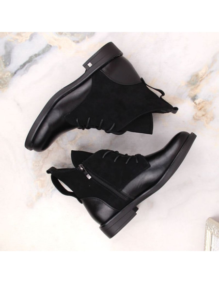 Botki na płaskim obcasie ocieplane potocki w wol88