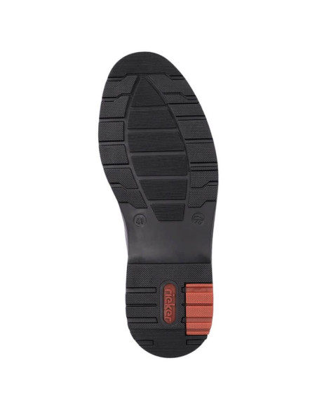 Skórzane komfortowe trzewiki ocieplane wełną rieker m rkr625