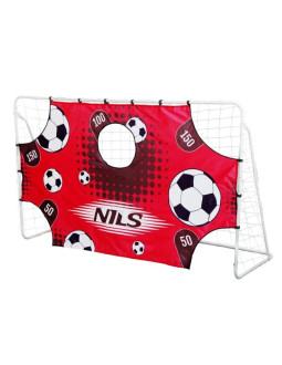 Bramka z siatką i panelem do celowania nils br240p 2w1 240x150cm