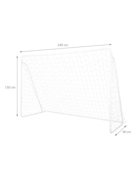 Bramka z siatką i panelem do celowania nils br240p 2w1 240x150cm