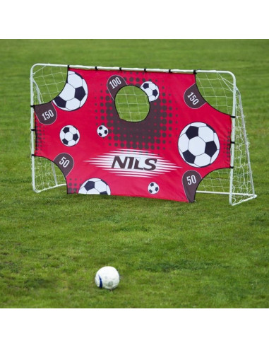 Bramka z siatką i panelem do celowania nils br240p 2w1 240x150cm