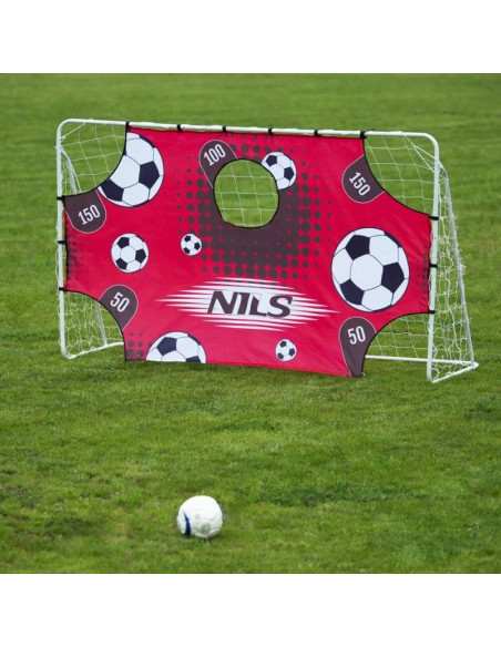 Bramka z siatką i panelem do celowania nils br240p 2w1 240x150cm