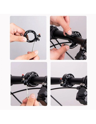 Dzwonek rowerowy rockbros 34210028001 w kształcie litery q