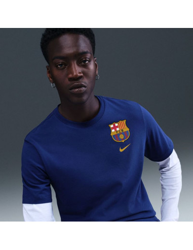 Koszulka nike fc barcelona crest tee m hq8396