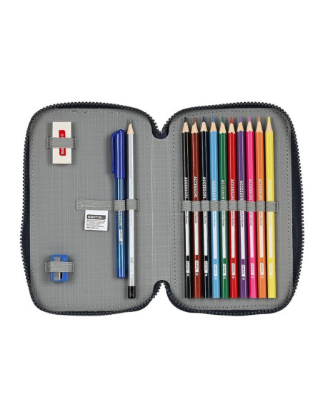 Piórnik z wyposażeniem fc barcelona double filled pencil case 28 pcs