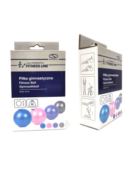 Piłka gimnastyczna pilates gumowa pvc bl032 25 cm 2